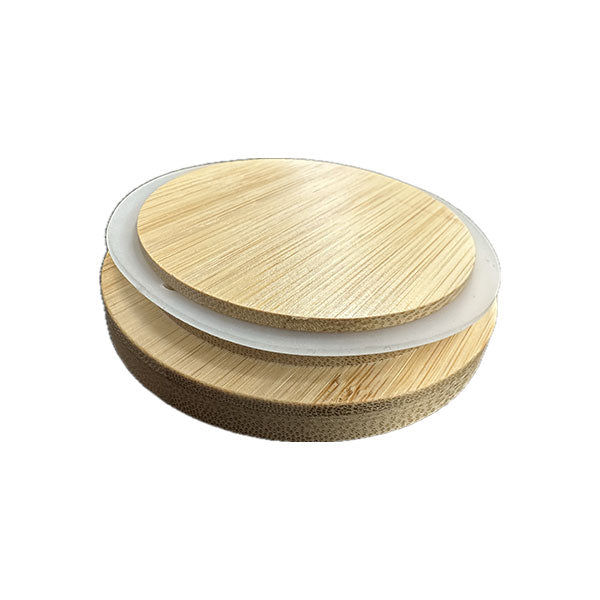 Candela Tumbler Lids - Dark Bamboo - Medium (without hole)