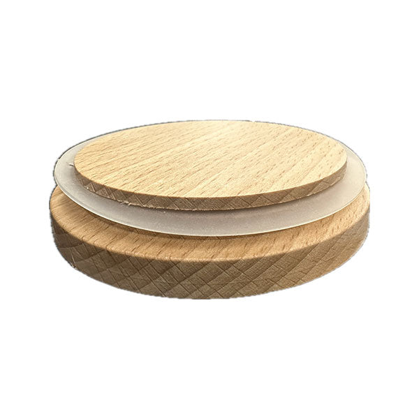 Candela Tumbler Lids - Natural Beech - Large (without hole)