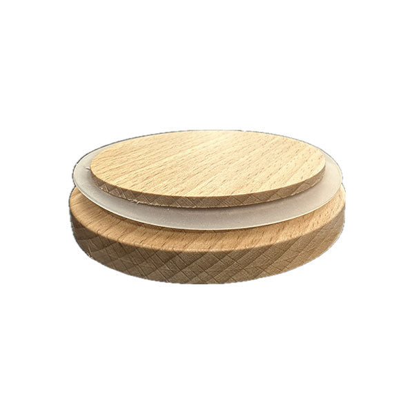 Candela Tumbler Lids - Natural Beech - Medium (without hole)